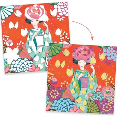 Coffret créatifs cartes à pailleter DayDream - Djeco