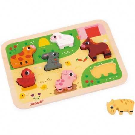 Chunky puzzle la ferme - Janod