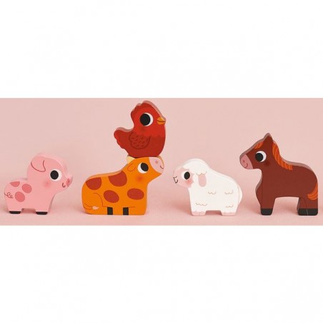 Chunky puzzle la ferme - Janod