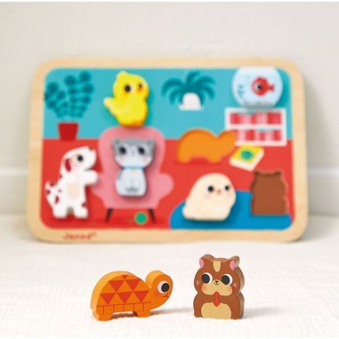 Chunky puzzle les animaux familiers - Janod