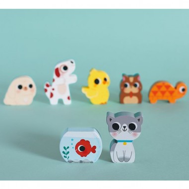 Chunky puzzle les animaux familiers - Janod