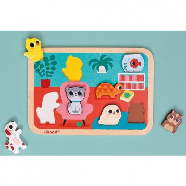 Chunky puzzle les animaux familiers - Janod