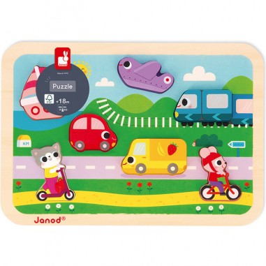Chunky puzzle les véhicules - Janod