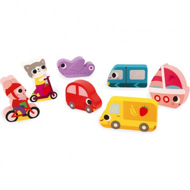 Chunky puzzle les véhicules - Janod