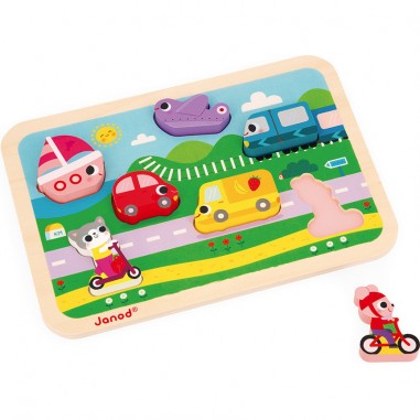 Chunky puzzle les véhicules - Janod