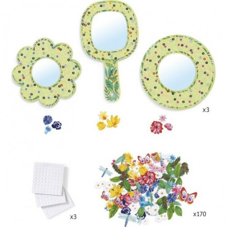 Coffret créatifs miroirs à décorer Douceurs floral - Djeco