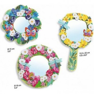 Coffret créatifs miroirs à décorer Douceurs floral - Djeco