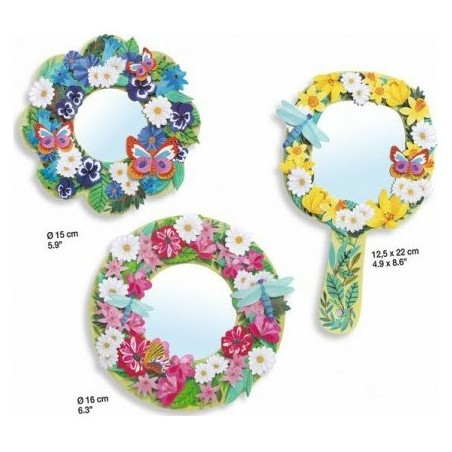 Coffret créatifs miroirs à décorer Douceurs floral - Djeco