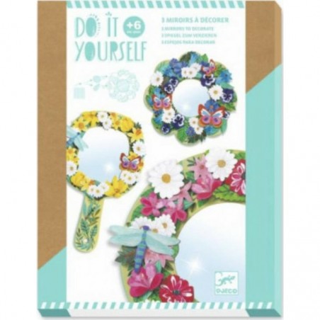 Coffret créatifs miroirs à décorer Douceurs floral - Djeco