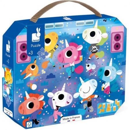 Puzzle le concert rock des licornes 24 pcs - Janod