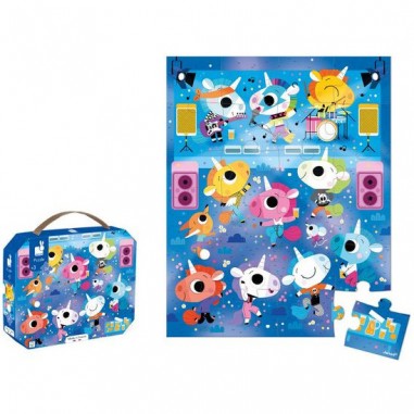 Puzzle le concert rock des licornes 24 pcs - Janod