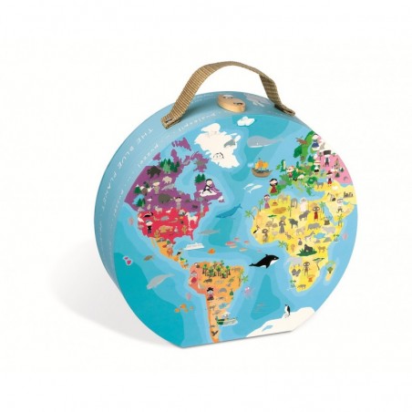 Puzzle rond 208 pièces planète bleue - Janod