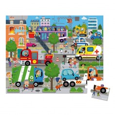 Puzzle City Valisette 36 Pièces Enfant - Janod 2