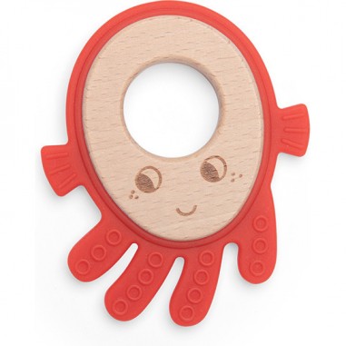 Assortiment 12 anneaux dentition bois et silicone Les aventures de Paulie - Moulin Roty