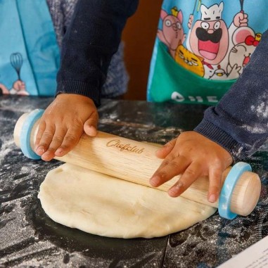 Rouleau à pâtisserie avec anneaux ajustables - Chefclub Kids