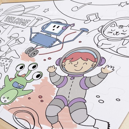 Puzzle découverte de l'espace 2 en 1 - Hape
