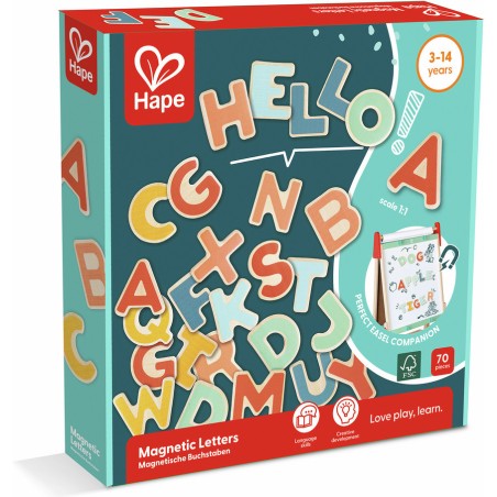 Alphabet magnétique 70 pcs - Un jeu - Hape