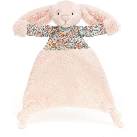 Doudou plat lapin rose Blush Blossom - Jellycat