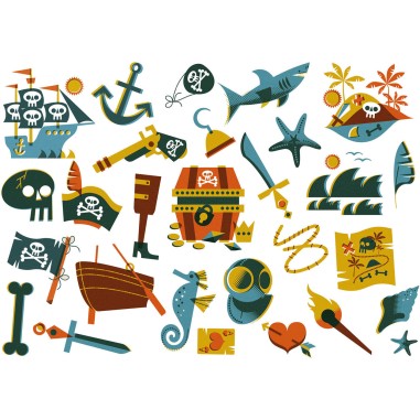 Tatouages Pirates pour enfant - Mes p'tits tattoos Auzou