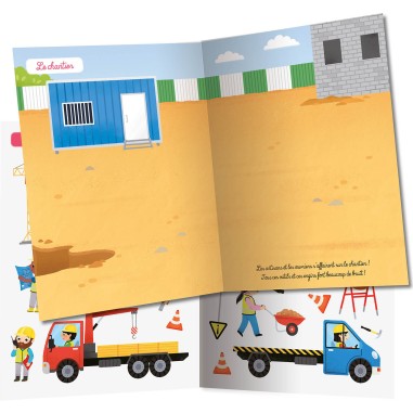 250 autocollants - Chantier - Auzou