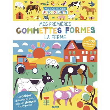 Mes premières gommettes formes - La ferme - Auzou