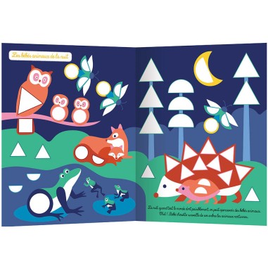 1000 premières gommettes formes - Bébés animaux - Auzou