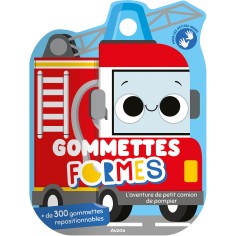 Gommettes formes - L'aventure de petit camion de pompier - Auzou