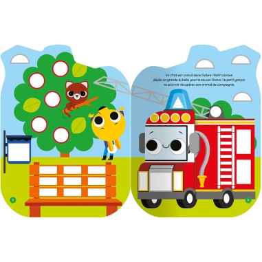 Gommettes formes - L'aventure de petit camion de pompier - Auzou