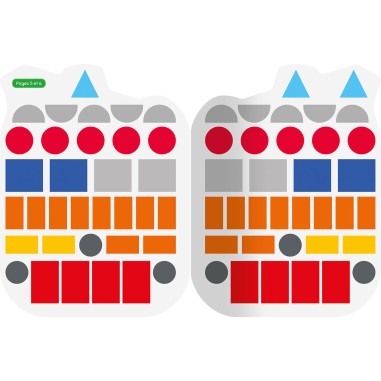 Gommettes formes - L'aventure de petit camion de pompier - Auzou