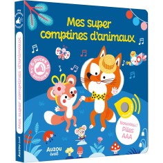 Livre sonore - Mes super comptines d'animaux - Auzou