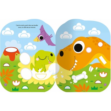 Gommettes formes - L'aventure de petit dinosaure - Auzou