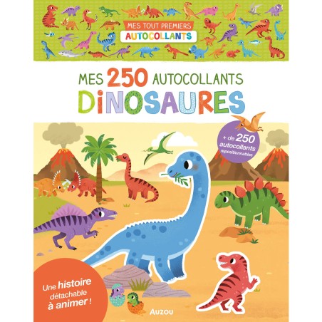250 autocollants - Dinosaures - Auzou