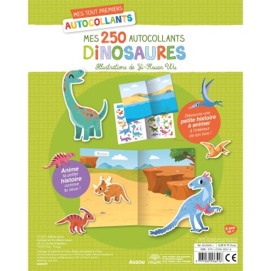250 autocollants - Dinosaures - Auzou