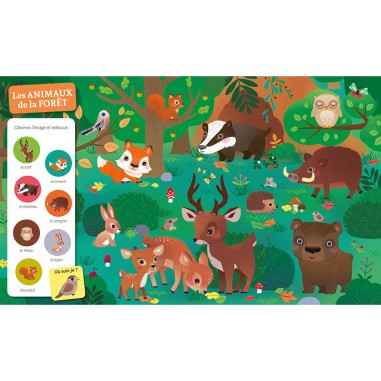 Cherche et trouve des tout-petits - Chez les animaux - Auzou