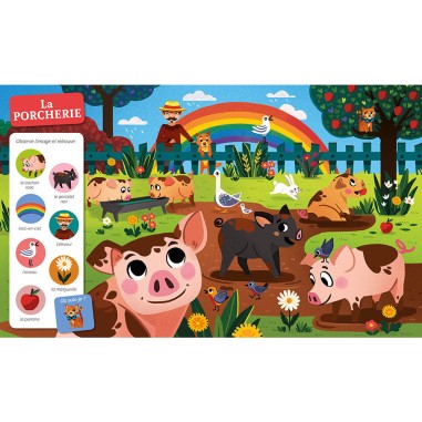 Cherche et trouve des tout-petits - À la ferme - Auzou