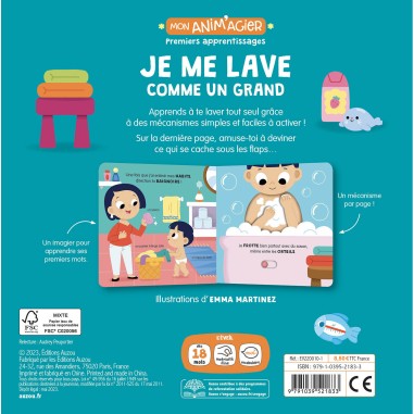 Mon anim'agier - Je me lave comme un grand - Auzou