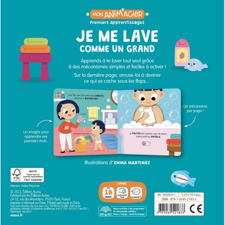 Mon anim'agier - Je me lave comme un grand - Auzou