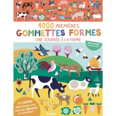 1000 premières gommettes formes - Une journée à la ferme - Auzou