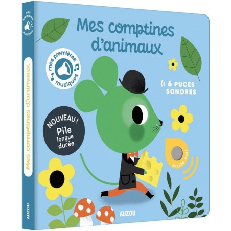 Mes comptines d'animaux - Livre sonore - Auzou