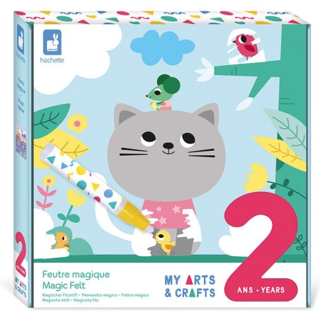 Coffret Créatif Feutre Magique - 2 ans : Peinture par numéro & coloriage - Janod