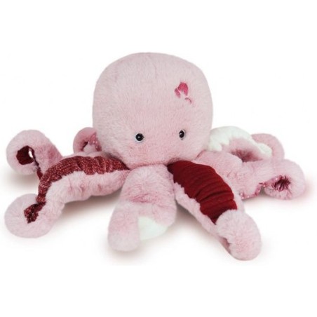 Peluche Pieuvre Rose Trésors marins 30 cm - Histoire D'ours