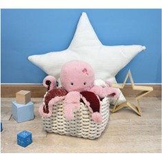 Peluche Pieuvre Rose Trésors marins 30 cm - Histoire D'ours 2