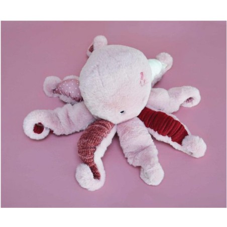 Peluche Pieuvre Rose Trésors marins 30 cm - Histoire D'ours
