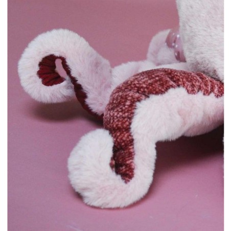 Peluche Pieuvre Rose Trésors marins 30 cm - Histoire D'ours