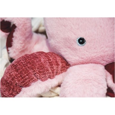 Peluche Pieuvre Rose Trésors marins 30 cm - Histoire D'ours