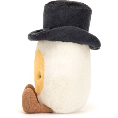 Jellycat Peluche Oeuf Marié - Cadeau de mariage original - Boiled Egg Groom Amuseable