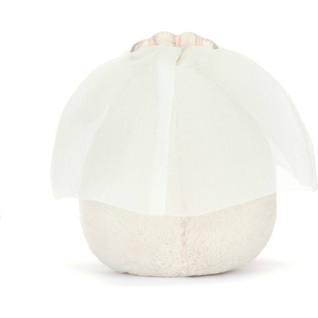 Jellycat Peluche Oeuf Mariée - Cadeau de mariage - Boiled Egg Bride Amuseable
