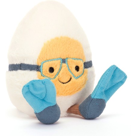 Jellycat Peluche Plongeur Oeuf Dur - boiled egg scuba Amuseable