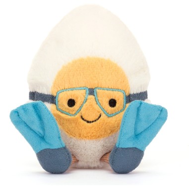 Jellycat Peluche Plongeur Oeuf Dur - boiled egg scuba Amuseable