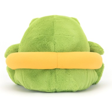 Peluche Grenouille Jellycat et sa bouée canard - Ricky Rain Frog Rubber Ring
